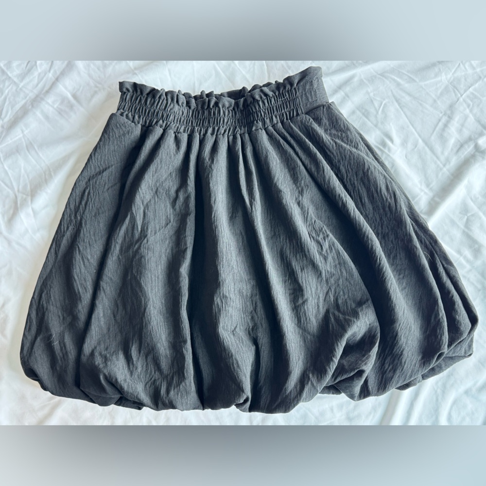 Women's Black Bubble Skirt